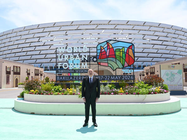 Prezident İlham Əliyev Bakı Olimpiya Stadionunun ərazisində WUF13 ilə bağlı görülən işlərlə tanış olub - <span class="color_red">FOTO</span>
