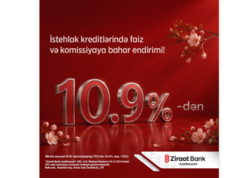 "Ziraat Bank Azərbaycan" istehlak kreditləri üzrə bahar kampaniyasının müddətini uzadıb