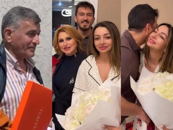 Mələkxanım Eyubova və ailəsindən gəlininə sürpriz - <span class="color_red">VİDEO</span>