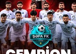 "Şəfa" çempion oldu, Premyer Liqaya yüksəldi