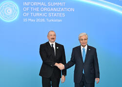 Prezident İlham Əliyev Türküstanda TDT-nin qeyri-rəsmi Zirvə görüşündə iştirak edir - <span class="color_red">FOTO</span>