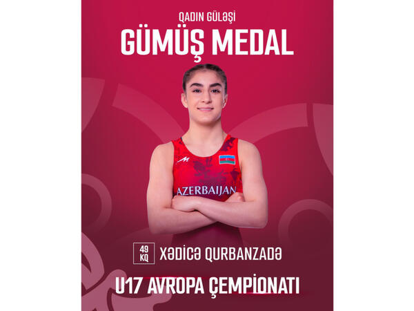 Güləşçimiz Avropa çempionatında gümüş medal qazanıb