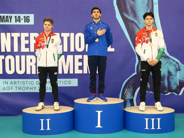 Milli Gimnastika Arenası idman gimnastları arasında maraqlı mübarizəyə ev sahibliyi edib - <span class="color_red">FOTO</span>