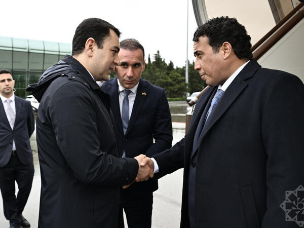 Liviyanın Prezident Şurasının Sədri Azərbaycana səfərə gəlib - FOTO