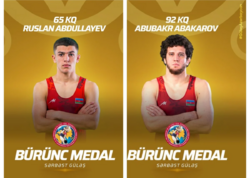 Azərbaycanın iki güləşçisi Rusiyada medal qazandı