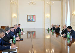 Prezident İlham Əliyev Belarus Milli Assambleyası Nümayəndələr Palatasının sədrini qəbul edib - FOTO