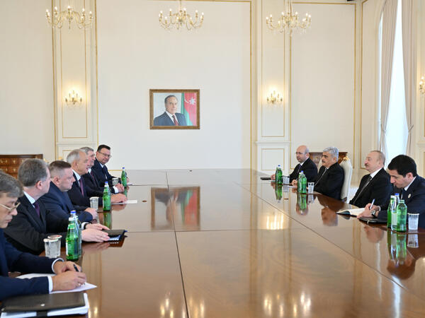 Prezident İlham Əliyev Belarus Milli Assambleyası Nümayəndələr Palatasının sədrini qəbul edib - FOTO