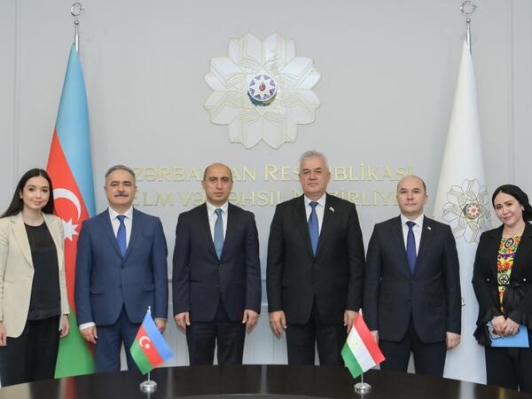 Emin Əmrullayev Tacikistanın təhsil və elm naziri ilə görüşüb - FOTO