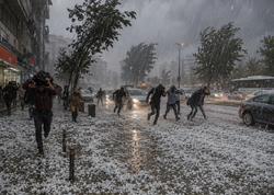 Sonuncu iş günü hava pisləşəcək, dolu düşəcək - PROQNOZ