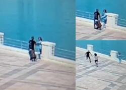 Bulvarda gənc qıza qarşı zorakılıq edən şəxs həbs olundu - <span class="color_red">VİDEO</span>