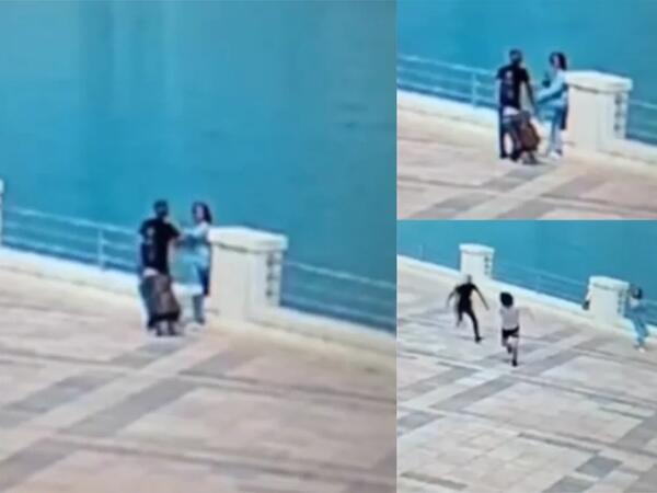 Bulvarda gənc qıza qarşı zorakılıq edən şəxs həbs olundu - <span class="color_red">VİDEO</span>