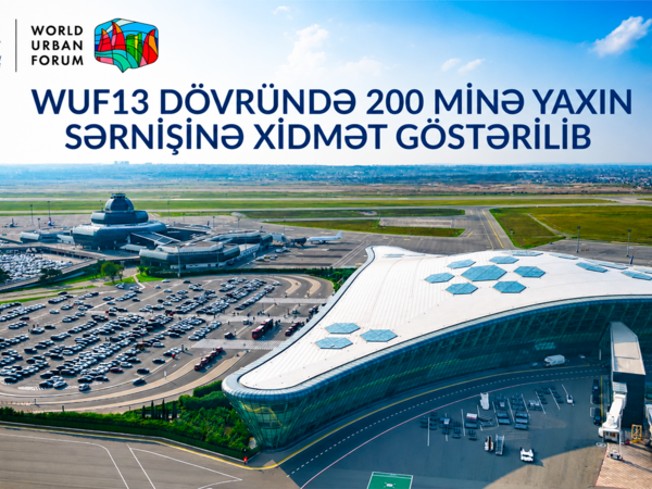 WUF13 dövründə Heydər Əliyev Beynəlxalq Aeroportunda 200 minə yaxın sərnişinə xidmət göstərilib