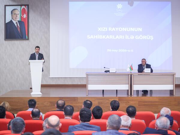 Xızı rayonunda sahibkarlarla görüş keçirilib - <span class="color_red">FOTO</span>