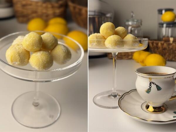 Damağınızı dadlandıracaq praktik limon topları resepti