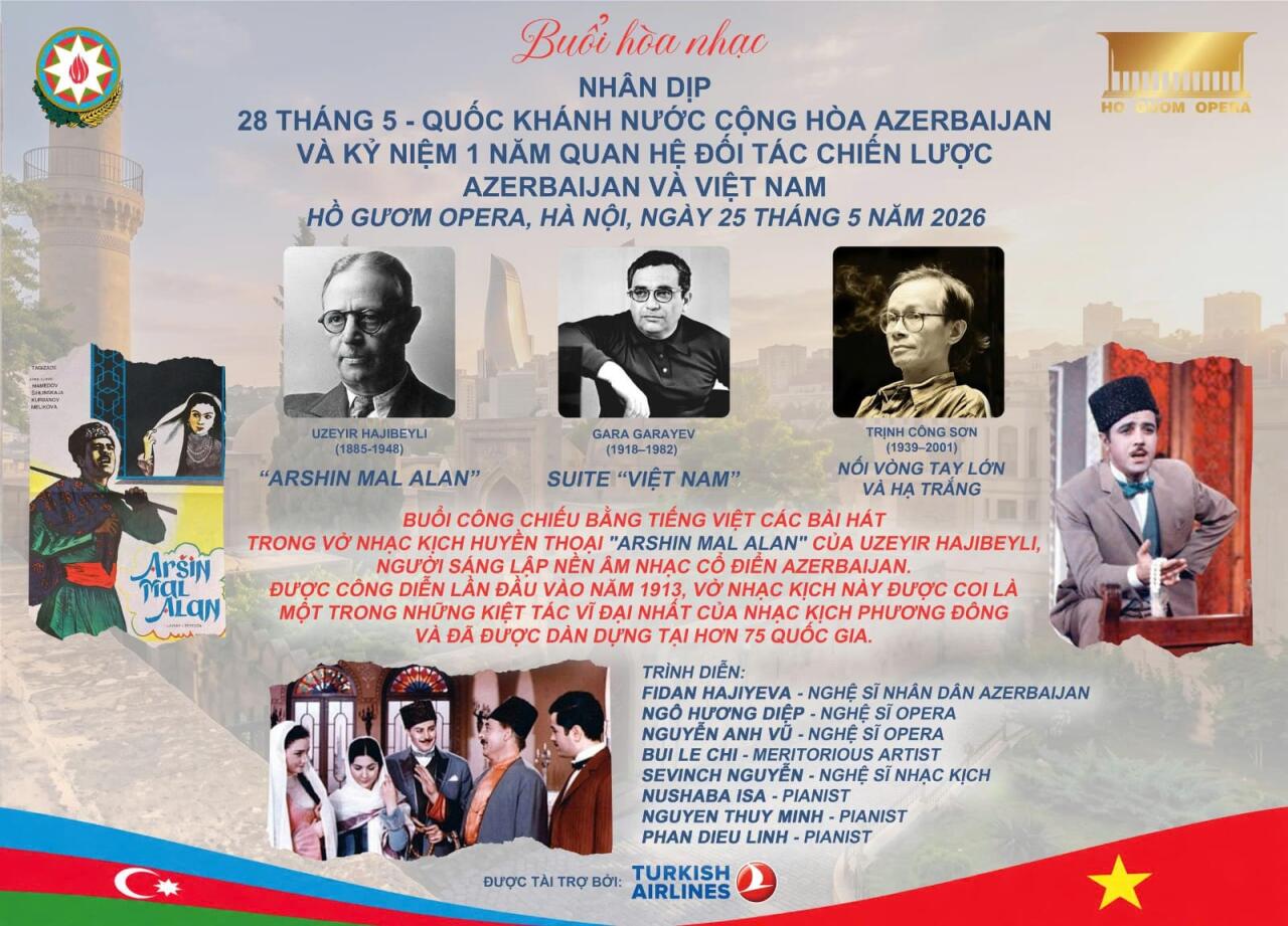 Hanoyda Fidan Hacıyevanın və Vyetnamlı sənətçilərin iştirakı ilə “Arşın mal alan” operettası təqdim olunub - VİDEO - FOTO