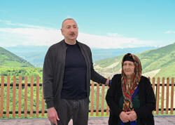 Prezident İlham Əliyevin Şuşanın Böyük Qaladərəsi kəndində sakinlərlə səmimi söhbəti - <span class="color_red">VİDEO</span>