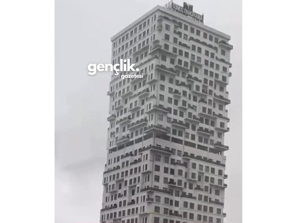 İstanbuldakı nəhəng göydələn vahimə yaradır - <span class="color_red">VİDEO </span>