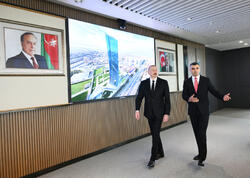 Prezident İlham Əliyev Mərkəzi Bankın yeni binasının açılışında iştirak edib - <span class="color_red">FOTO</span>