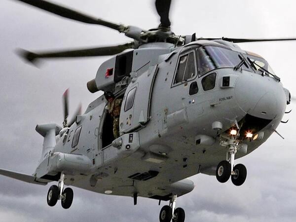 Krala məxsus helikopter qəzaya uğradı