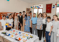 Leyla Əliyeva və Arzu Əliyeva 11 nömrəli inteqrasiya təlimli internat tipli ümumtəhsil məktəbində olublar - <span class="color_red">FOTO</span>