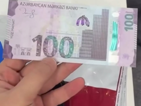 Bu da yeni 100 manat - <span class="color_red">VİDEO</span>