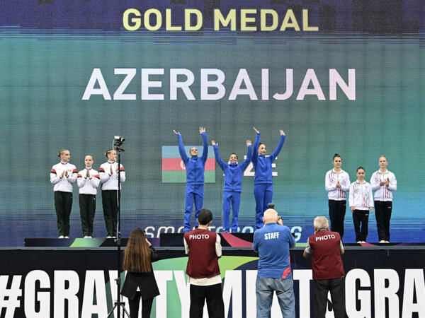 Azərbaycanın akrobatika gimnastları Bakıdakı Dünya Kubokunda qızıl medal qazanıblar - <span class="color_red">FOTO</span>