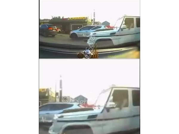 "Galenvagen”lə digər maşını qəsdən əzdi: “Xəstəyəm” - <span class="color_red">VİDEO </span>