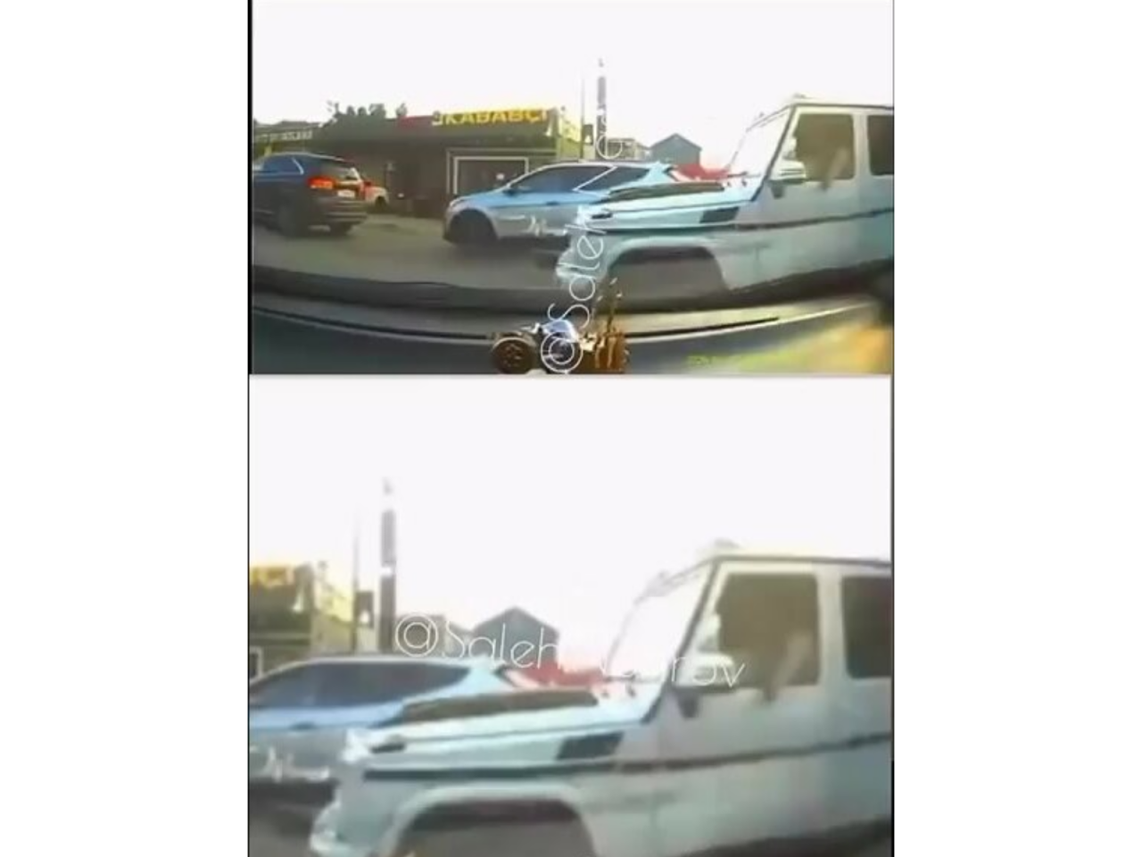 "Galenvagen”lə digər maşını qəsdən əzdi: “Xəstəyəm” -