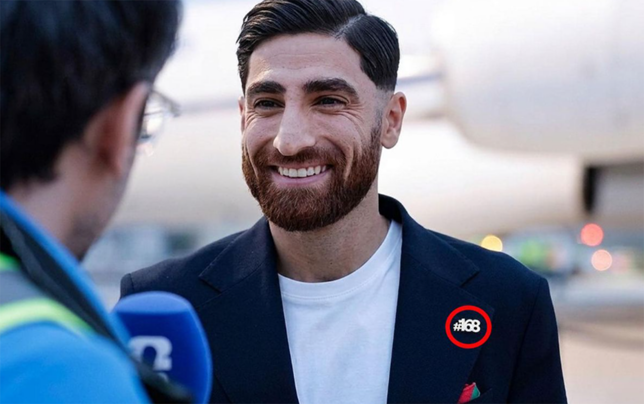 İranlı futbolçular niyə “168” nişanı taxıb? - Səssiz mesaj..