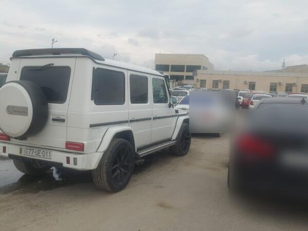 Həmin “Gelandewagen”in sürücüsü saxlanıldı