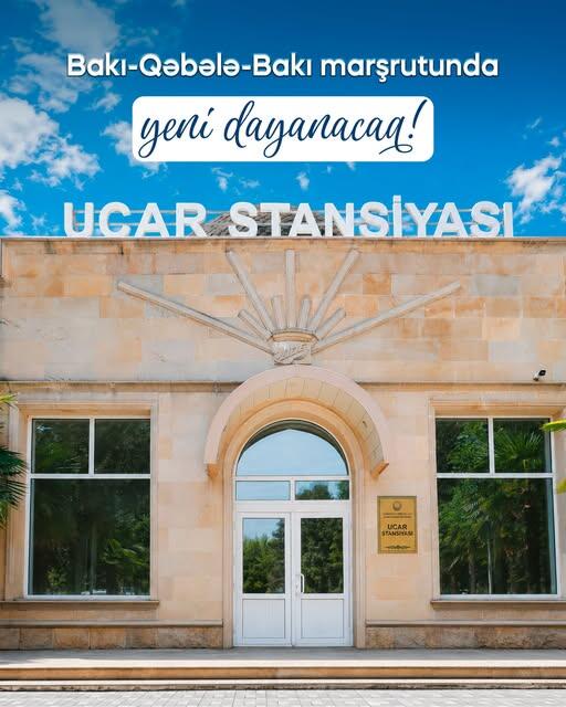 Bakı–Qəbələ qatarında dəyişiklik: Ucarda da dayanacaq