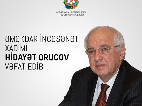 Hidayət Orucov vəfat etdi