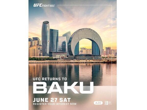 UFC Fight Night Baku turnirinə 70-ə yaxın ölkədən azarkeşlər gözlənir