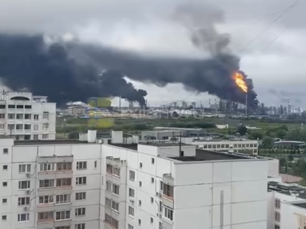 Moskvaya dron hücumundan yeni görüntülər - <span class="color_red">(Video)</span>
