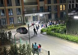 Yasamalda yaşayış kompleksində mənzil yanıb - <span class="color_red">(Video)</span>