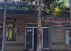 İmişlidə mərkəzi küçədə obyektlər yanır