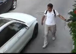 Telefonunu maşına çırpıb pul tələb edirdi, saxlanıldı - <span class="color_red">(Video)</span>