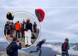 İnternetdən ucuz paraşüt alıb test etdi <span class="color_red">(Video)</span>