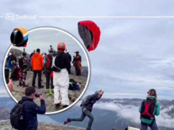 İnternetdən ucuz paraşüt alıb test etdi <span class="color_red">(Video)</span>