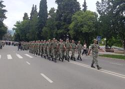 Xankəndidə hərbi yürüş keçirilib - <span class="color_red">(Video/Foto)</span>
