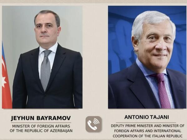 Ceyhun Bayramov Antonio Tayani ilə danışdı