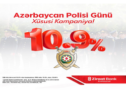 "Ziraat Bank Azərbaycan"dan Polis İşçilərinin Peşə Bayramına - Xüsusi kampaniya