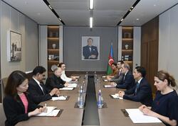 Ceyhun Bayramov BMT-nin xüsusi elçisi ilə görüşüb <span class="color_red">(Foto)</span>