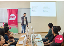 “Nar” Gəncədə tələbələr üçün marketinq və karyera təlimləri təşkil edib - <span class="color_red">(Foto)</span>