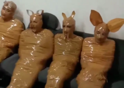 İndoneziyada oğruları görün günə saldılar ـ