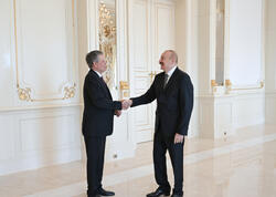Prezident İlham Əliyev  Stiv Deynsi qəbul edib - <span class="color_red">(Foto)</span>