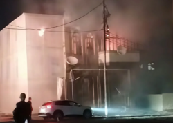 "Sovetski"də yanğın başlayıb <span class="color_red">(Video)</span>