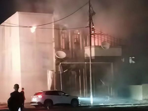 "Sovetski"də yanğın başlayıb <span class="color_red">(Video)</span>