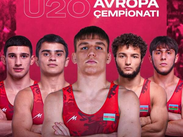 Azərbaycan güləşçiləri U-20 Avropa çempionatını 5 medalla başa vurublar