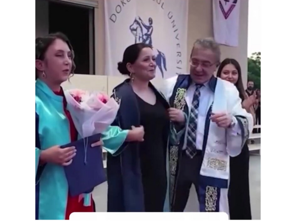 Anasının gözləri ilə məzun oldu - <span class="color_red">(Video)</span>